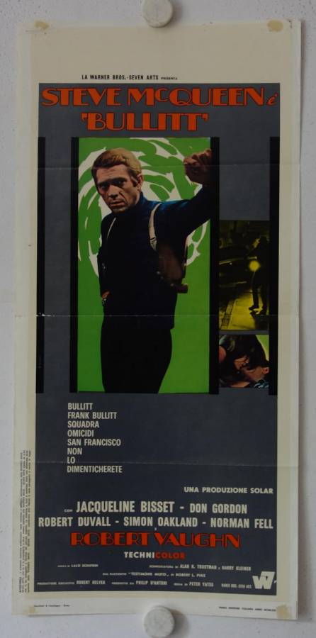 Bullitt original release italian locandina movie poster